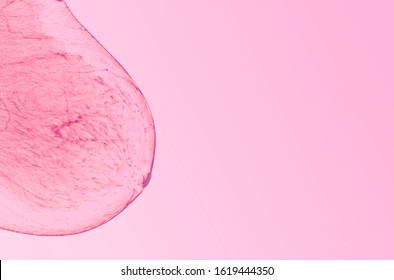mammogram image for breast cancer screening  on pink background and backdrop. women check up concept. - Shutterstock ID 1619444350