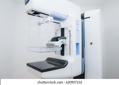 Mammography Breast Screening Device In Hospital Laboratory Of Modern Clinic. Selective Focus