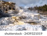 Mammoth Hot Springs in the US