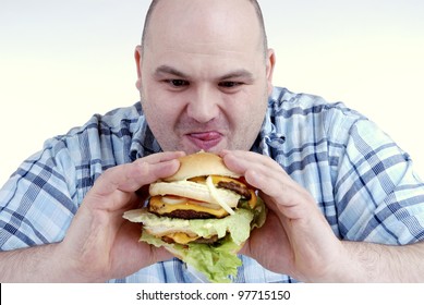 Greedy Man Eating Images, Stock Photos & Vectors | Shutterstock
