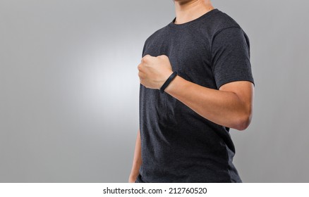 Man With Activity Tracker