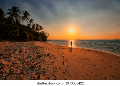 

A man is alone in Karimunjawa Islands, Central Java, Indonesia, on September 11, 2015. - Shutterstock ID 1373085422