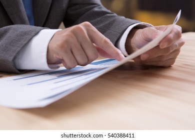 Man Analysis Business Accounting - Shutterstock ID 540388411