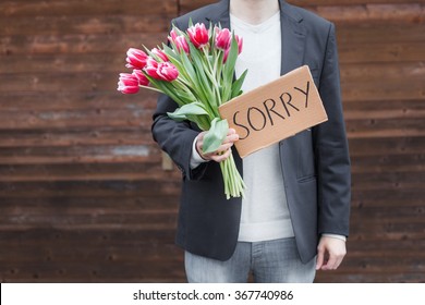 Man Apologizing