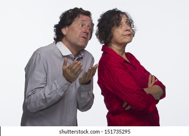 Man Asking Woman For Forgiveness, Horizontal