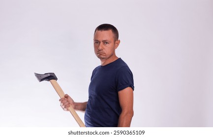 a man with an axe 