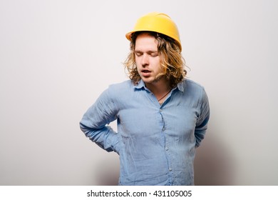 man with backache