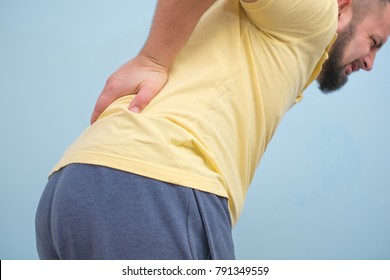 man with backache