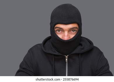 Man Balaclava Looking Camera On White Stock Photo 255876694 | Shutterstock