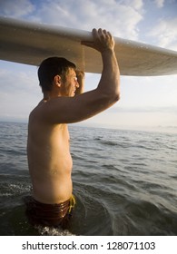 Man at the beach.