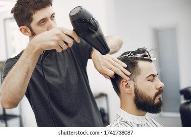 Man Beard Hairdresser Client Stock Photo 1742738087 | Shutterstock