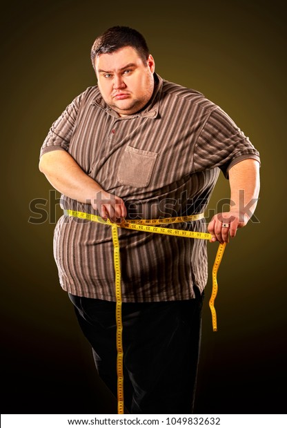 Man Belly Fat Tape Measure Weight Stock Photo (Edit Now) 1049832632