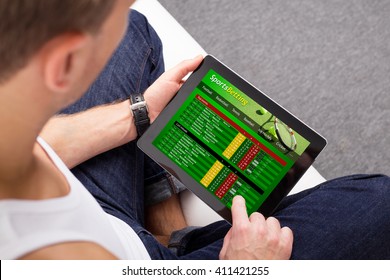 Man betting on sports