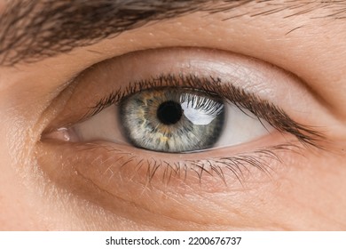 Man With Blue Eyes, Closeup