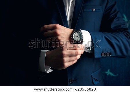Similar – Image, Stock Photo Jacket and tie detail