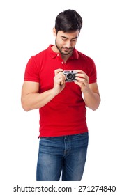 man with a camera