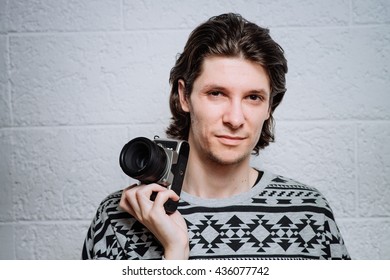 A man with a camera
