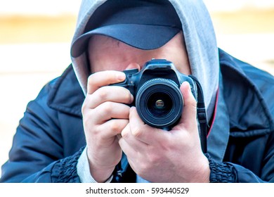 man with a camera