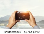 Man with camera in hands