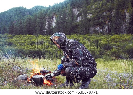 Similar – Image, Stock Photo The survival of the trees in the moorland forest