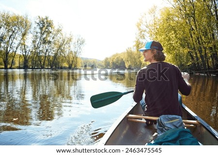 Similar – Image, Stock Photo Canoe break Nature