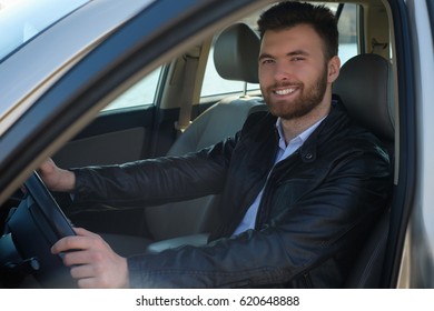 man in the car - Shutterstock ID 620648888