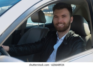 man in the car - Shutterstock ID 620648924