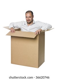 Man In A Cardboard Box.