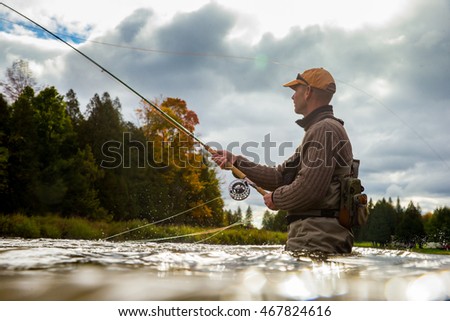 Poster: A man casts his