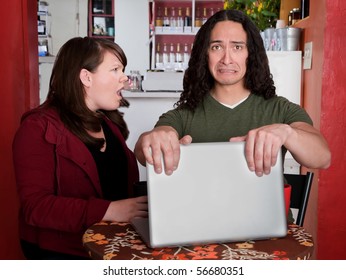 Man caught with some embarrassing content on a laptop
