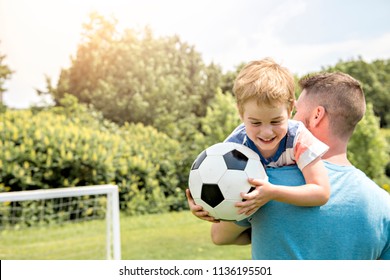 Man Child Playing Football Outside On Stock Photo 1136195501 | Shutterstock