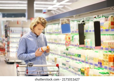 Man Choosing Frozen Food Supermarket Freezer Stock Photo 2171011627 ...
