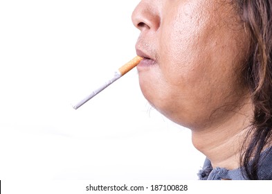 man with cigarette