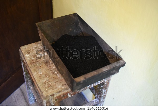 Man Cleaning Wood Burning Stove Cleaning Stock Photo Edit Now