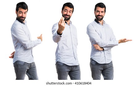 Man Coming Gesture Stock Photo 410618404 | Shutterstock