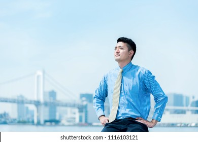 Man with a confident expression