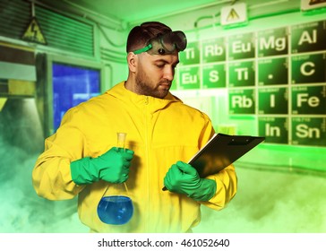 Man Cooking Meth