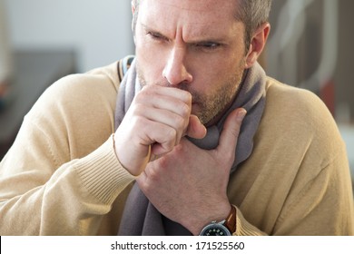 Man Coughing