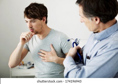 Man Coughing