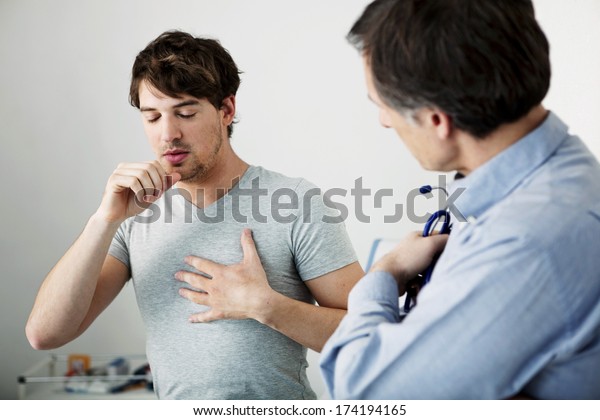 Man Coughing
