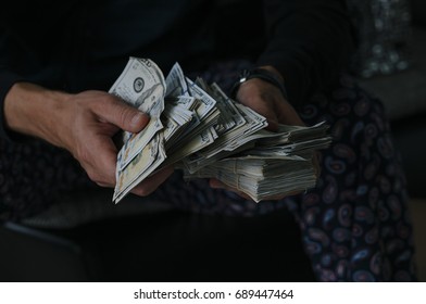Man Counting Money