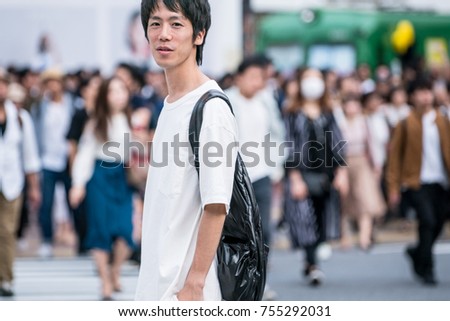 Man in the crowd