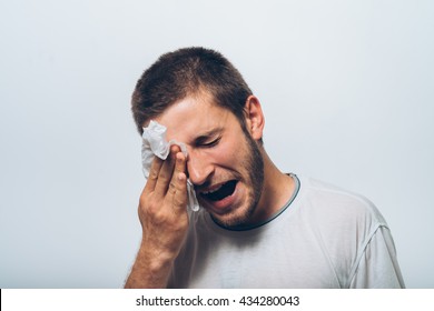Stock Photo Of Guy Crying