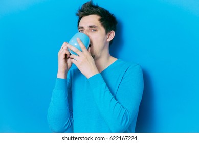 Man with cup
