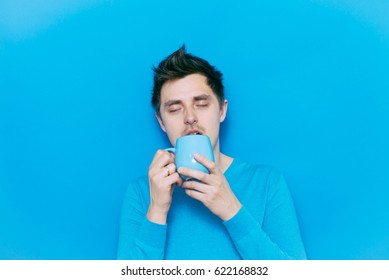 Man with cup