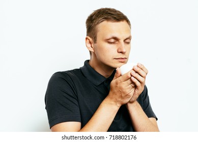 Man with cup