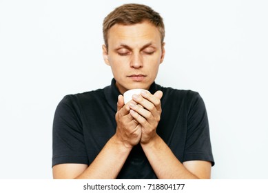 Man with cup