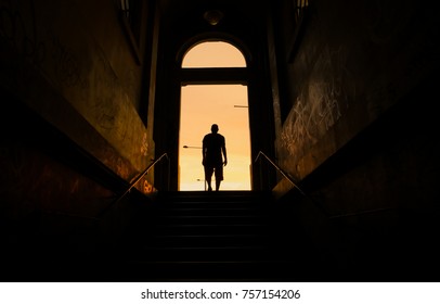 Man in the darkness