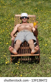 Man At Deckchair