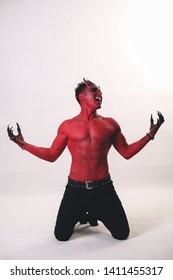 Man Devil Red Fit Body